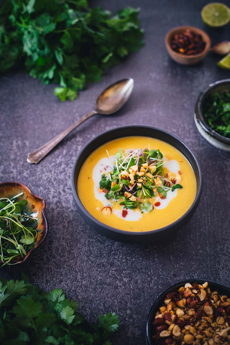 Just served bowl of Thai Butternut Squash Soup