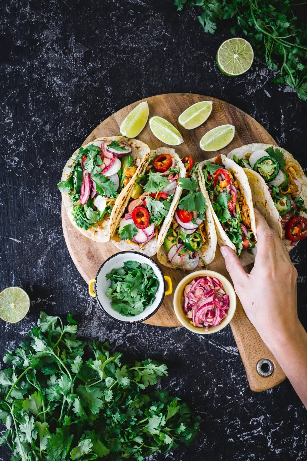 Serving up a fresh order of BBQ Jackfruit Tacos