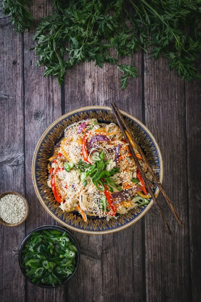 Sweet Chili Noodles with Sky Valley Sweet Chili Sauce